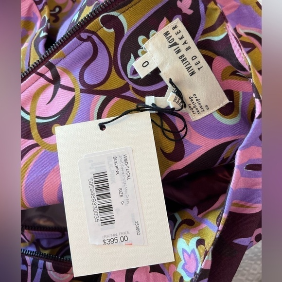 NWT Ted Baker FlickI Short Sleeve Printed Mini Dress - Picture 14 of 16